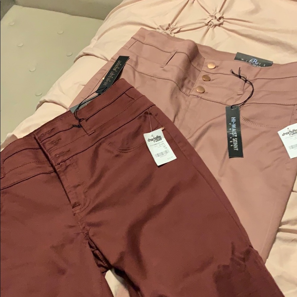 Two pairs of brand new Hi-Waist Skinny jeans!